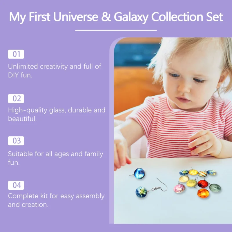 Dowmoo DIY Planet Jewelry Kit - 24-Day Pendant Gift Random Blind Box - Image 4