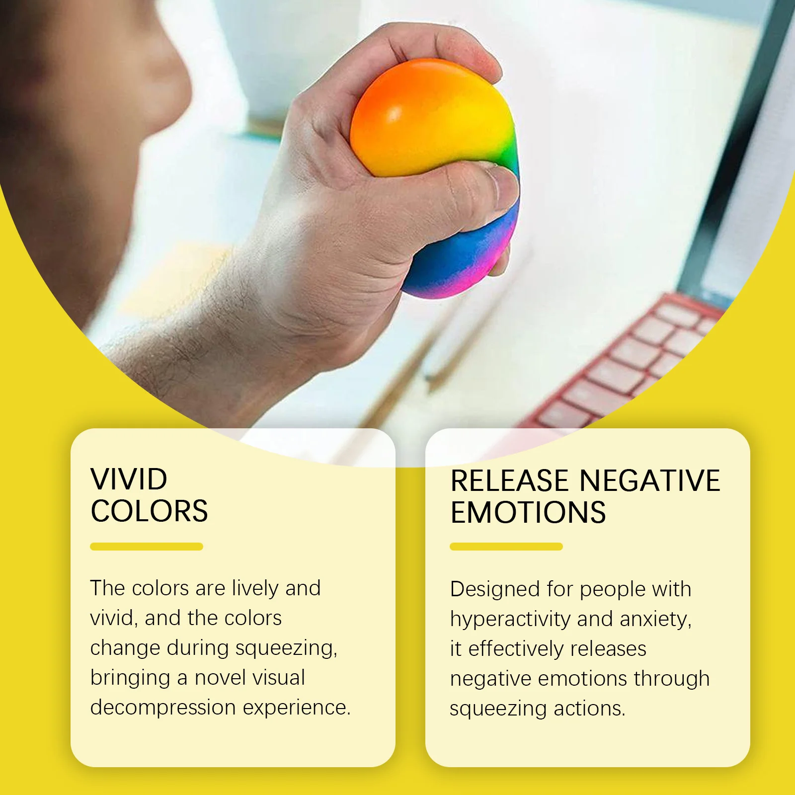 dowmoo rainbow stress relieving ball DO H02 0040 01 46