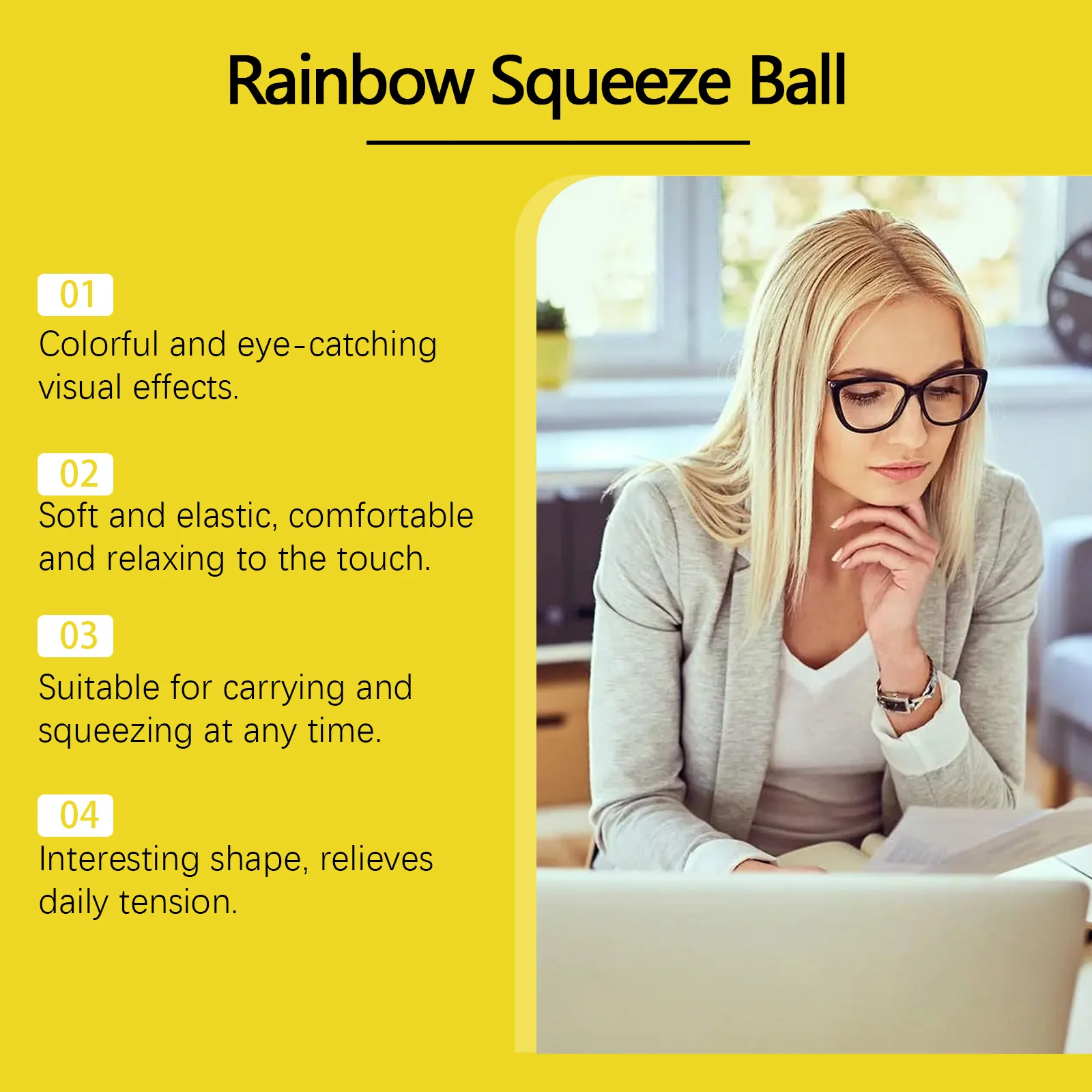 dowmoo rainbow stress relieving ball DO H02 0040 01 47