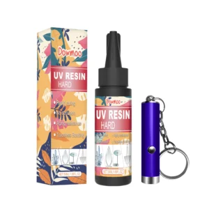 Dowmoo Resin Glue - Odorless, Quick Dry, High Clarity for DIY Crafts