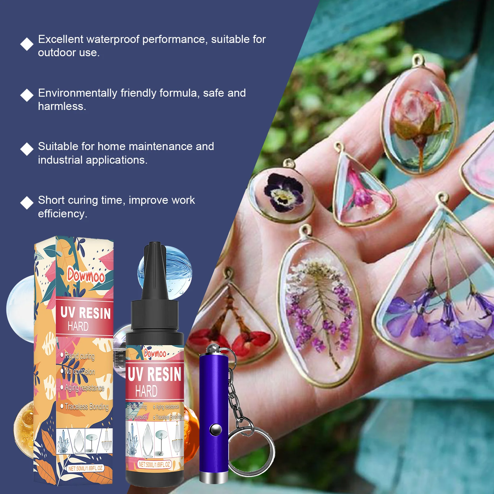 dowmoo resin glue crystal drop DOH02 A008 1 YE1 768