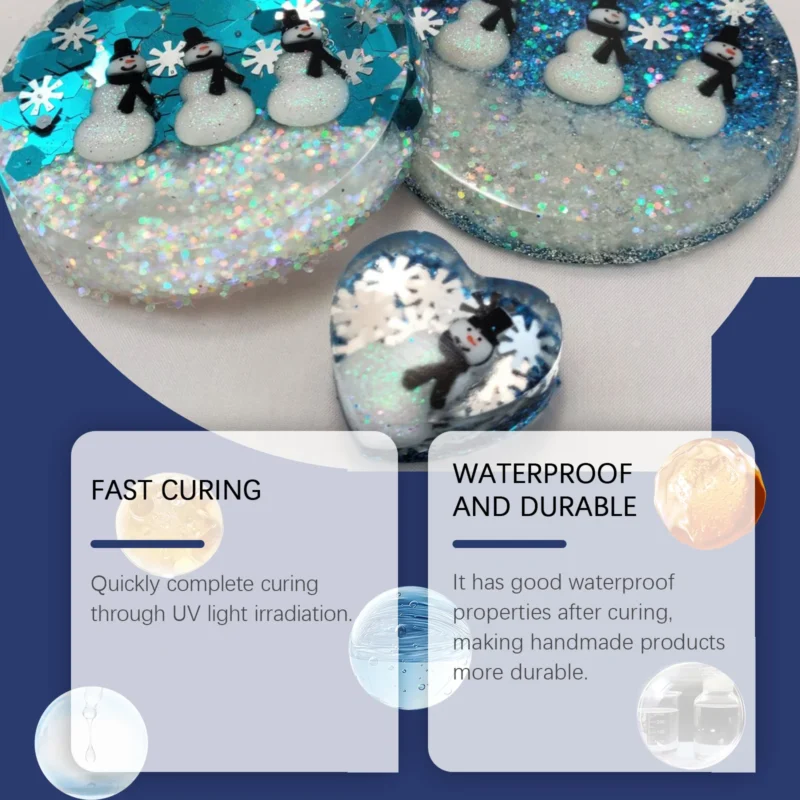 Dowmoo UV Resin Glue Drops - Highly Transparent, Quick Drying, Odorless for Crafts - Image 3