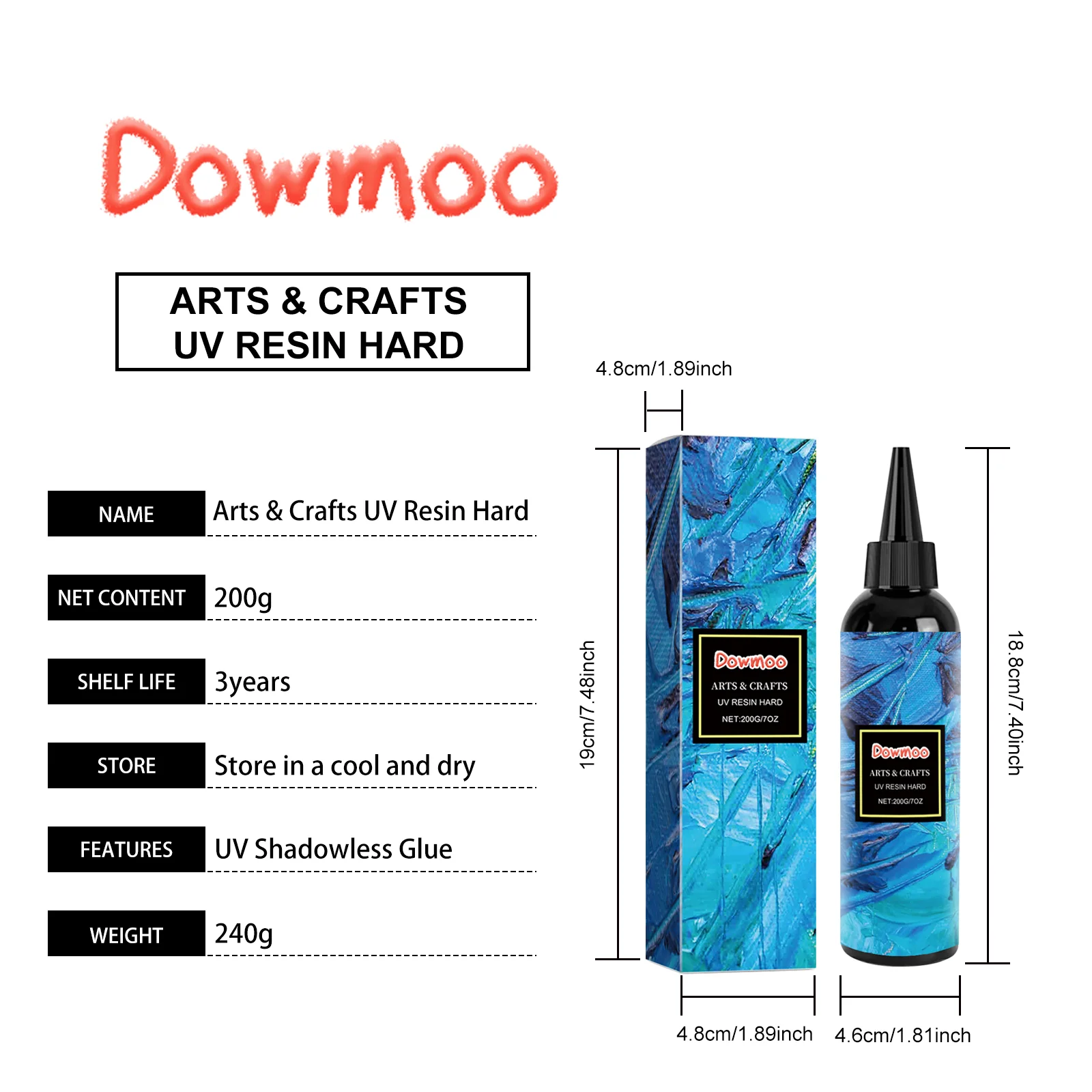 dowmoo resin mold curing glue DOH02 A010 200 BU1 736