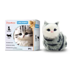 Dowmoo Interactive Sound Plush Toy Cat for Children - Simulation Playmate
