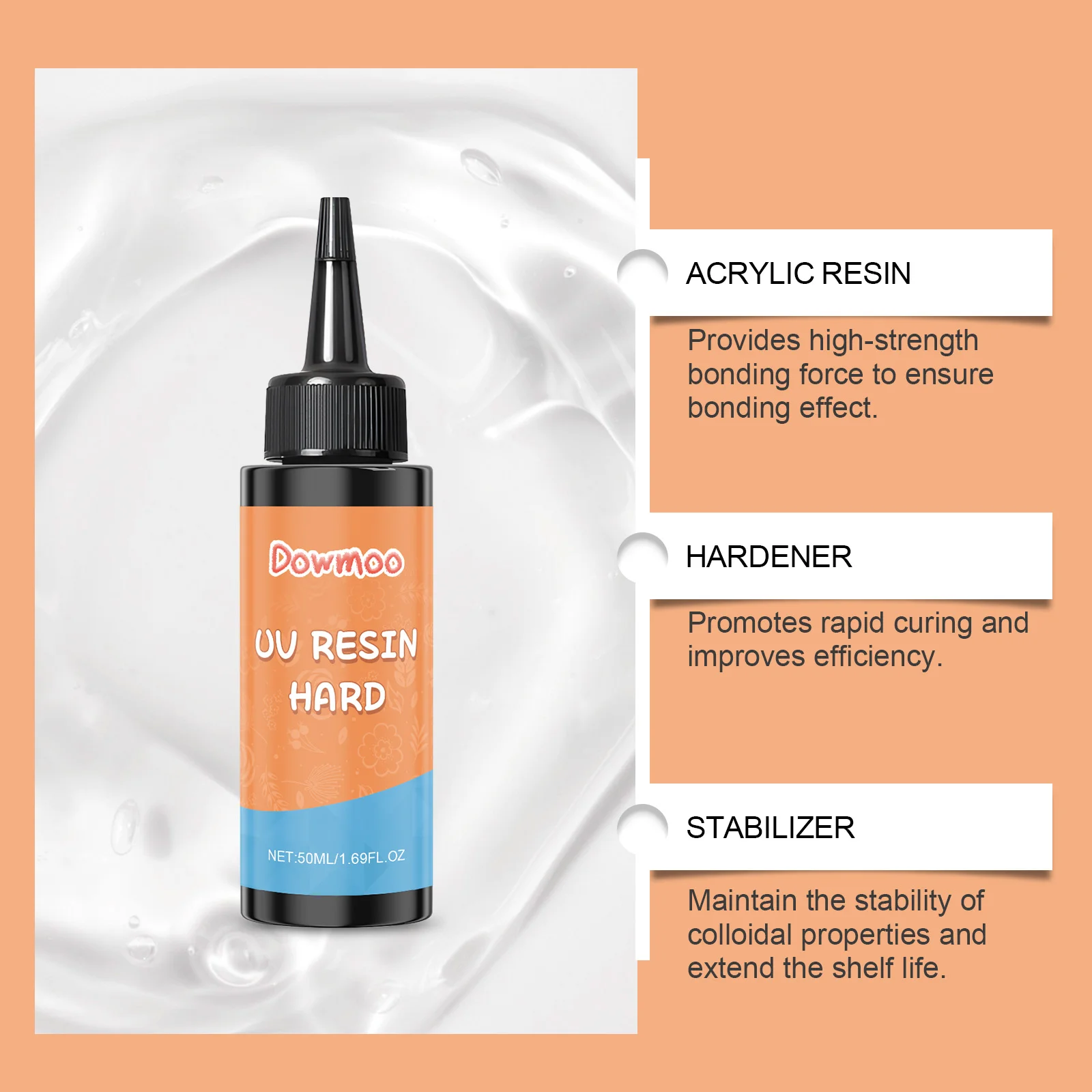 dowmoo uv curing adhesive epoxy resin DO H02 0014 01 432