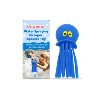 Dowmoo Water-Spraying Octopus Squeeze Toy for Kids Outdoor Bath Pool Play