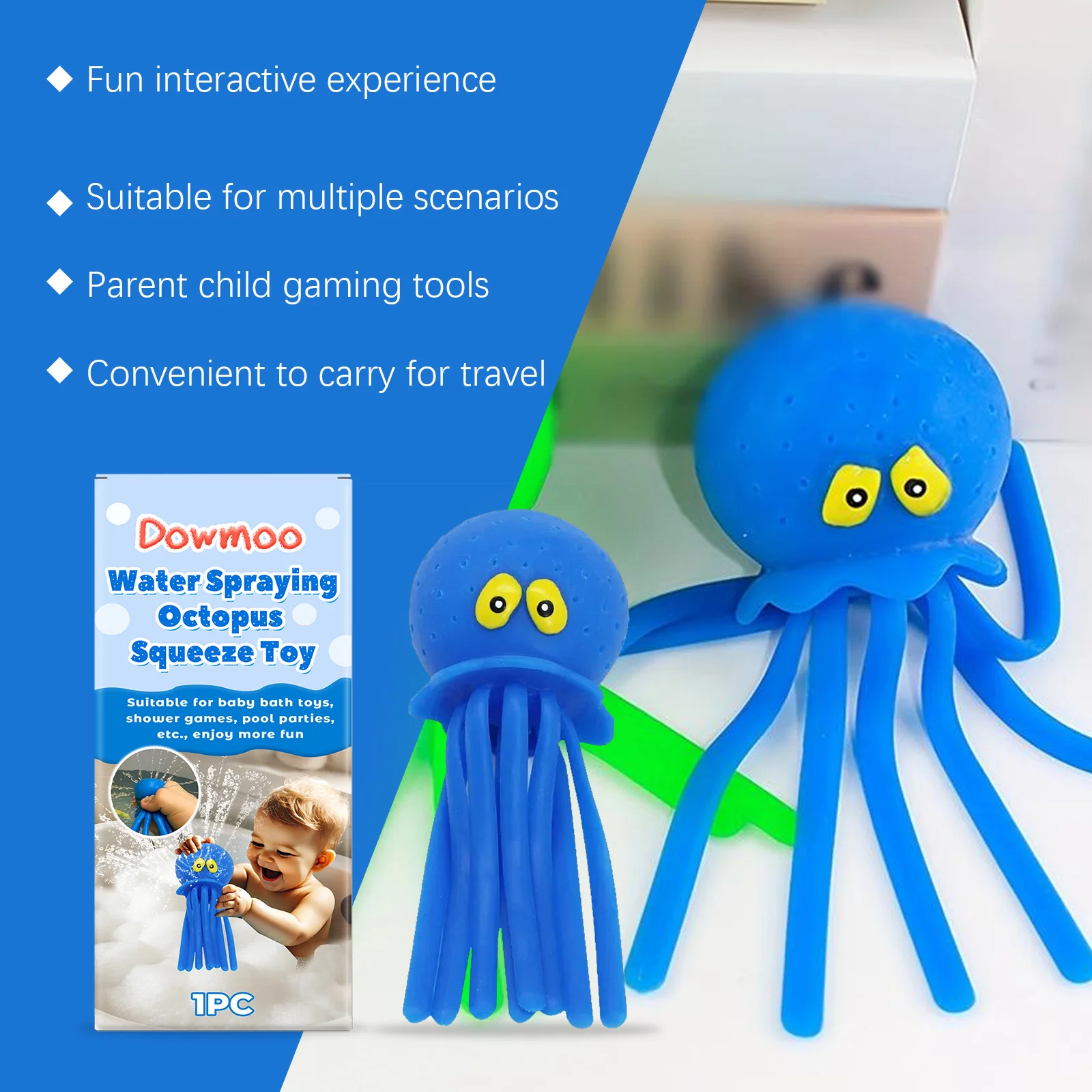 dowmoo water spraying octopus toy DO H02 0038 01 81
