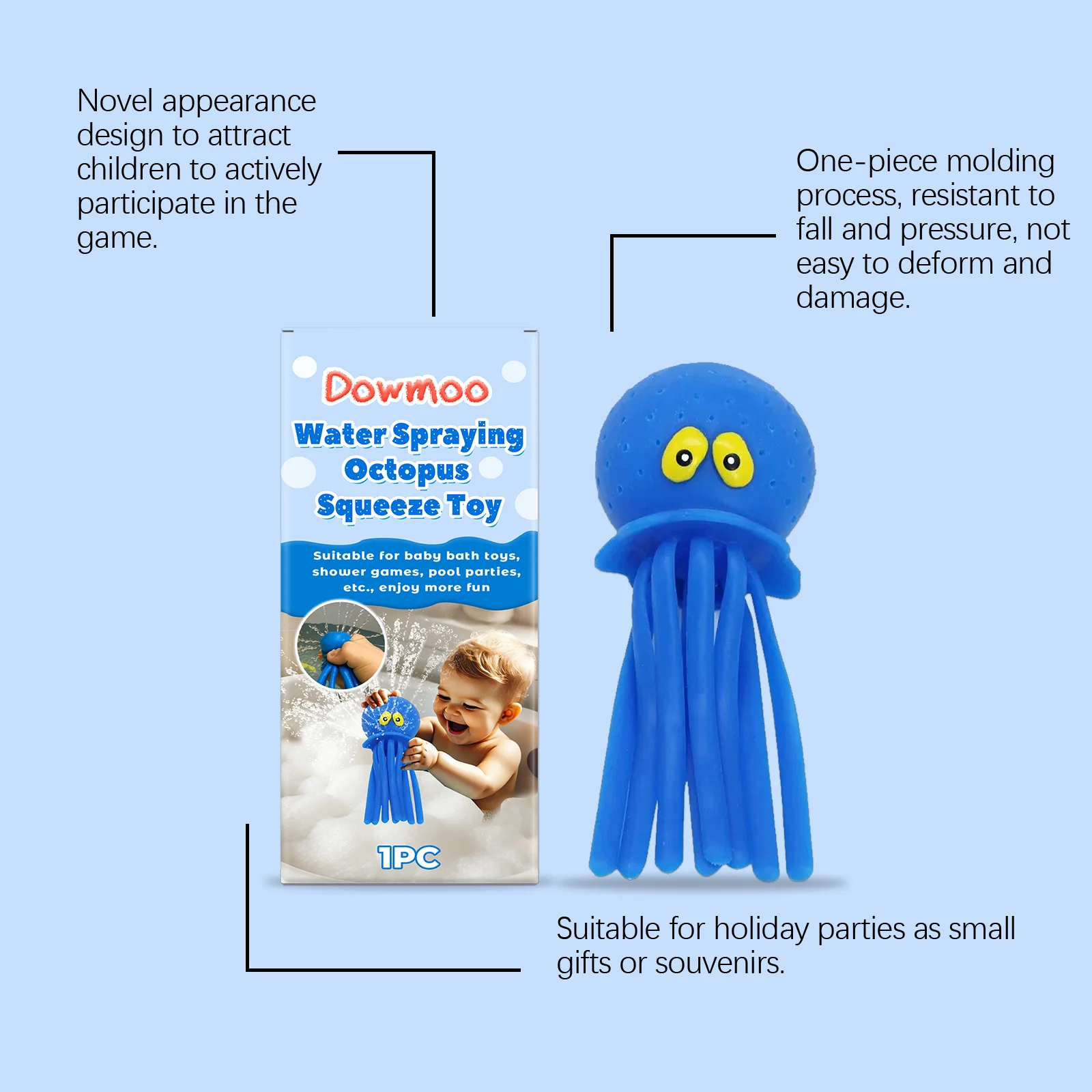 dowmoo water spraying octopus toy DO H02 0038 01 82