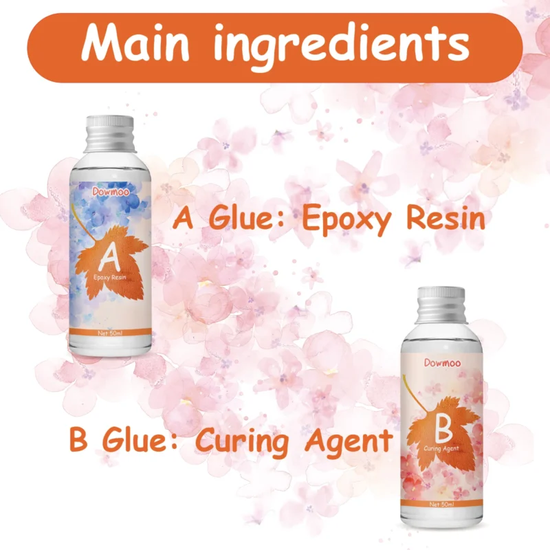 Dowmoon Crystal AB Resin Glue for DIY Crafts - High Transparency, Fast Dry - Image 5