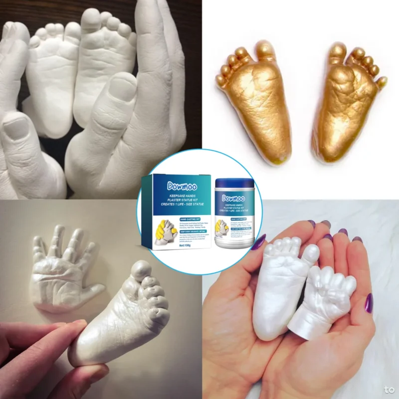 Dowmoon DIY Baby Handprint Casting Kit for Full Moon & 100 Day Keepsake - Image 4