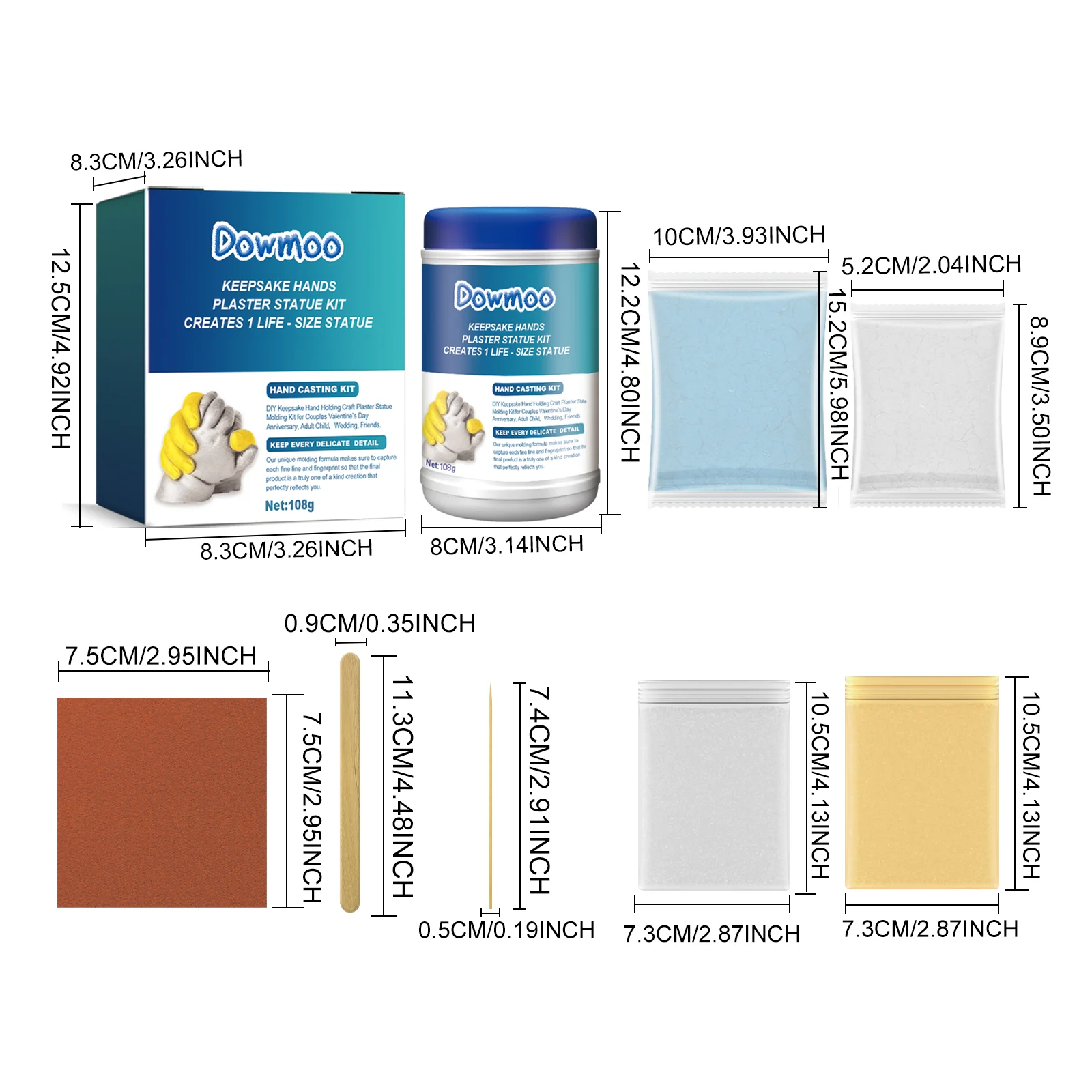 dowmoon diy plaster mold sculpture kit DOC01 A002 1 BU1 1330
