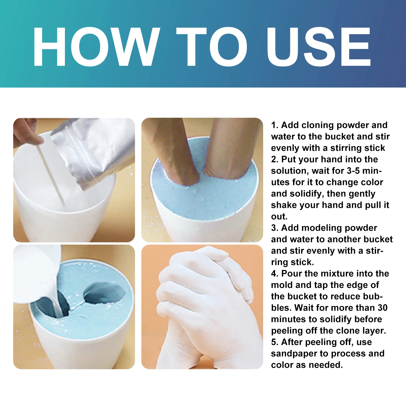 dowmoon diy plaster mold sculpture kit DOC01 A002 1 BU1 1332