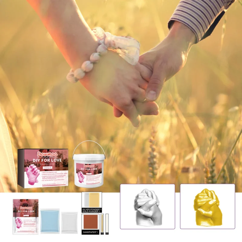 Dowmoon Hand and Foot Casting Kit - DIY Memory Keepsake with Plaster Powder - Image 2